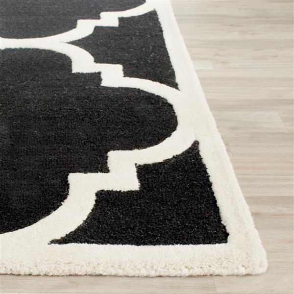 Safavieh Cambridge Trellis Rug - 2.5-ft x 6-ft - Wool - Black