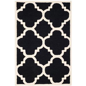 Safavieh Cambridge Trellis Rug - 4-ft x 6-ft - Wool - Black