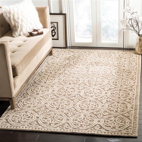 Safavieh Cambridge Geometric Rug - 2.5-ft x 4-ft - Wool - Brown