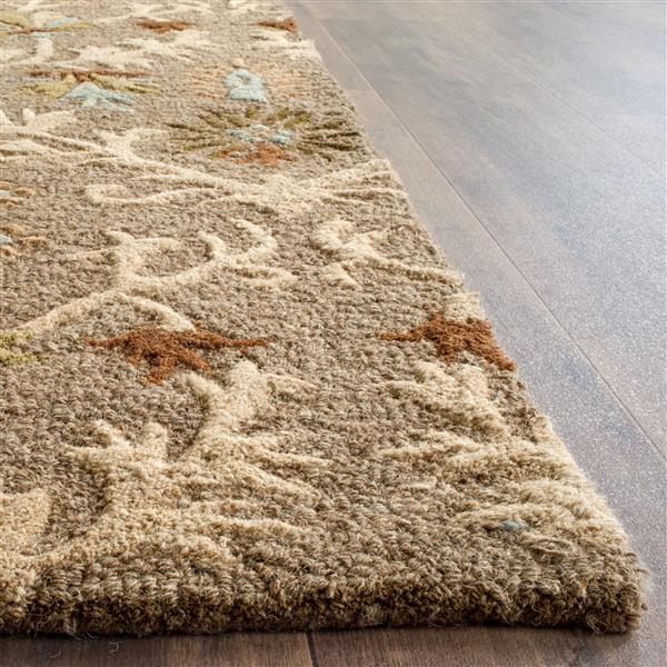 Safavieh Cambridge Floral Rug - 2.5-ft x 4-ft - Wool - Beige