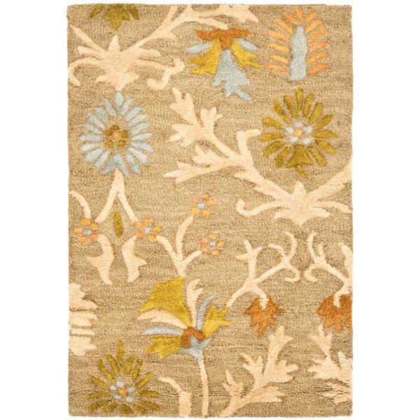 Safavieh Cambridge Floral Rug - 2.5-ft x 4-ft - Wool - Beige