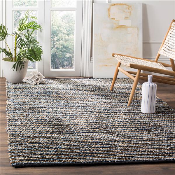 Safavieh Cape Cod Stripe Rug - 2.3-ft x 4-ft - Jute - Blue