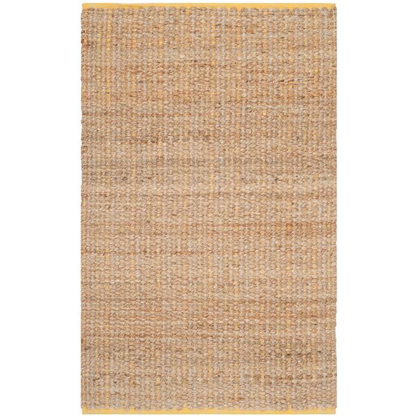 Safavieh Cape Cod Solid Rug - 4-ft x 6-ft - Jute - Beige