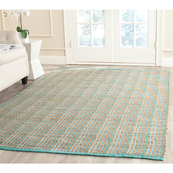 Safavieh Cape Cod Stripe Rug - 3-ft x 5-ft - Jute - Green