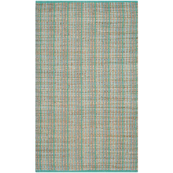 Safavieh Cape Cod Stripe Rug - 3-ft x 5-ft - Jute - Green