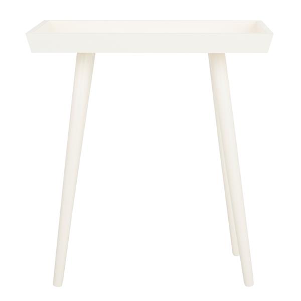 Safavieh Nonie Accent Table - 16-in x 25-in x 8-in- White