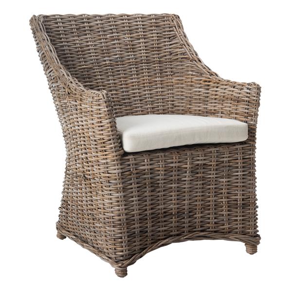 safavieh home collection ventura brown and white washed arm chair