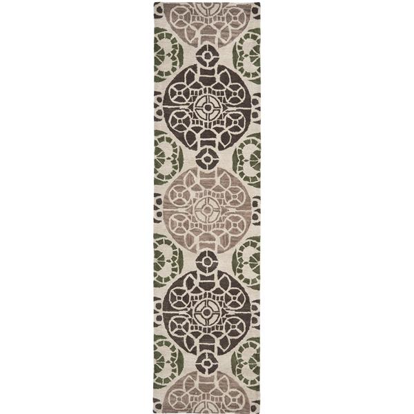 Safavieh Wyndham Square Rug - 7-ft x 7-ft- Ivory/Brown WYD376B-7SQ | RONA
