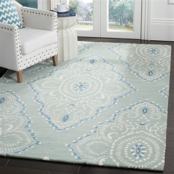 Safavieh Wyndham Square Rug - 7-ft x 7-ft - Blue/Ivory