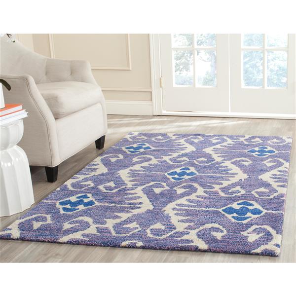 Safavieh Wyndham Rug - 2-ft 3-in x 7-ft- Lavander/Ivory
