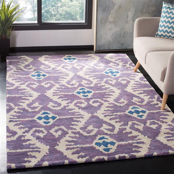 Safavieh Wyndham Square Rug - 7-ft x 7-ft - Beige/Lavander