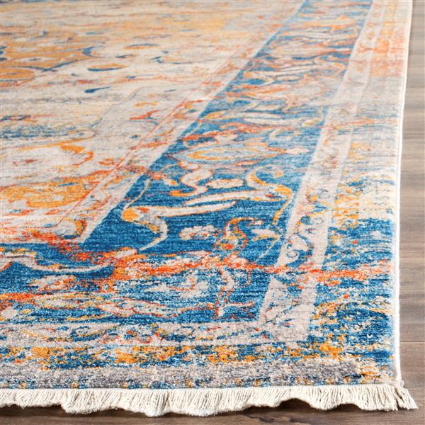 Safavieh WatercolorRug - 2-ft 3-in x 8-ft - Light Blue/Light Yellow