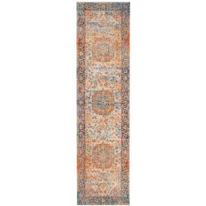 Safavieh WatercolorRug - 2-ft 3-in x 8-ft - Light Blue/Light Yellow