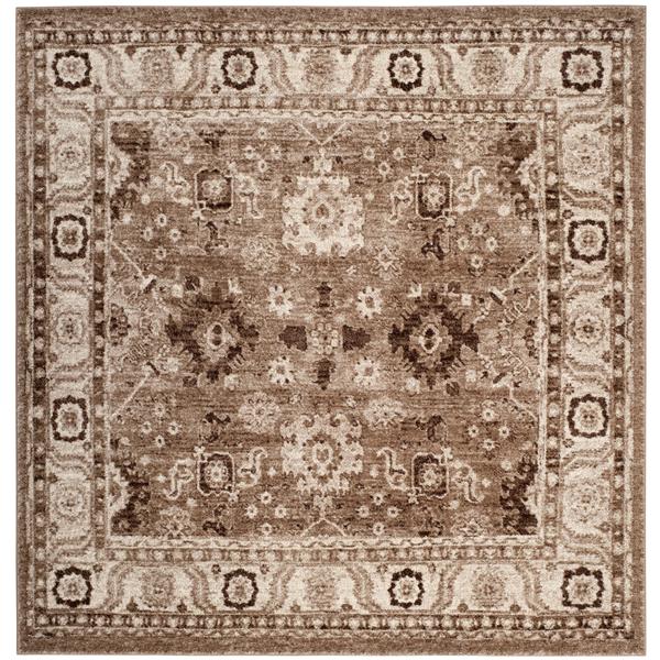 Safavieh Vintage Hamadan Square Rug - 5-ft 3-in x 5-ft 3-in - Taupe