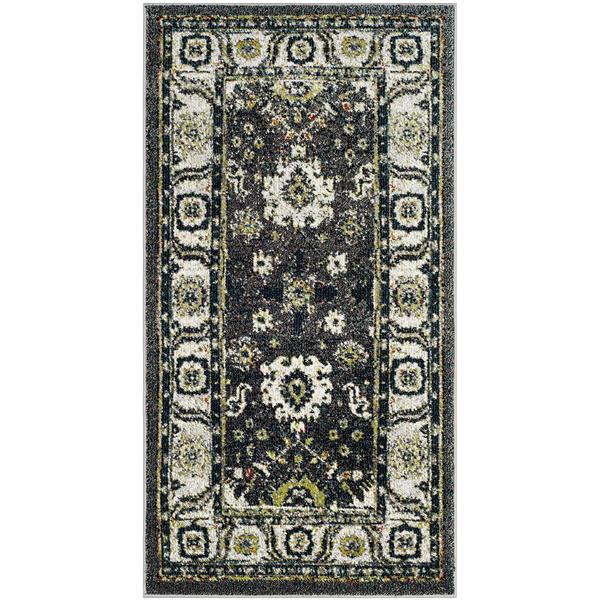 Safavieh Vintage Hamadan Rug - 2-ft x 5-ft - Dark Grey/Ivory