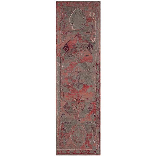 Safavieh Oushak Vintage Rug - 2-ft 3-in x 8-ft - Red