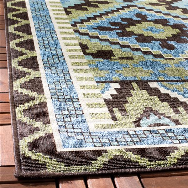 Safavieh Veranda Rug - 2-ft 6-in x 5-ft -  Green/Chocolate