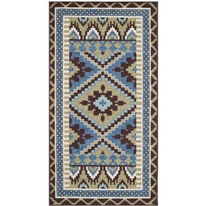 Safavieh Veranda Rug - 2-ft 6-in x 5-ft -  Green/Chocolate