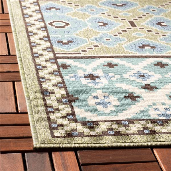 Safavieh Veranda Rug - 4-ft x 5-ft 6-in - Green/Blue