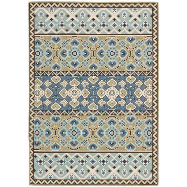 Safavieh Veranda Rug - 4-ft x 5-ft 6-in - Green/Blue