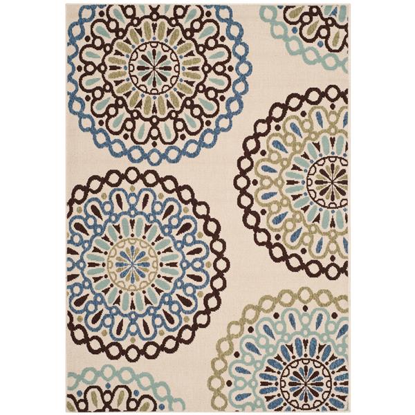 Safavieh Veranda Rug 4' x 5' 6" Cream/Blue VER09206154 RONA