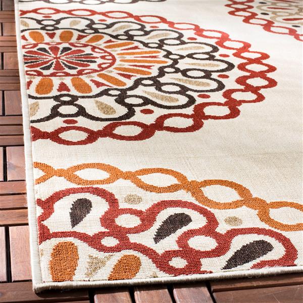 Safavieh Veranda Rug - 4-ft x 5-ft 6-in - Cream/Red