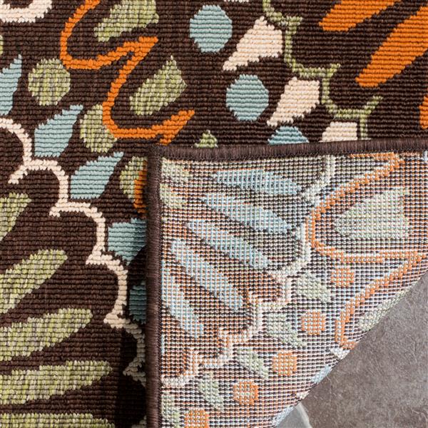 Safavieh Veranda Rug - 2-ft 6-in x 5-ft - Chocolate/Terracotta