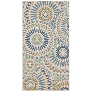 Safavieh Veranda Rug - 2-ft 6-in x 5-ft - Cream/Green