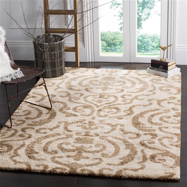 Safavieh Shag Rug - 8-ft 5-in x 12-ft - Cream/Beige