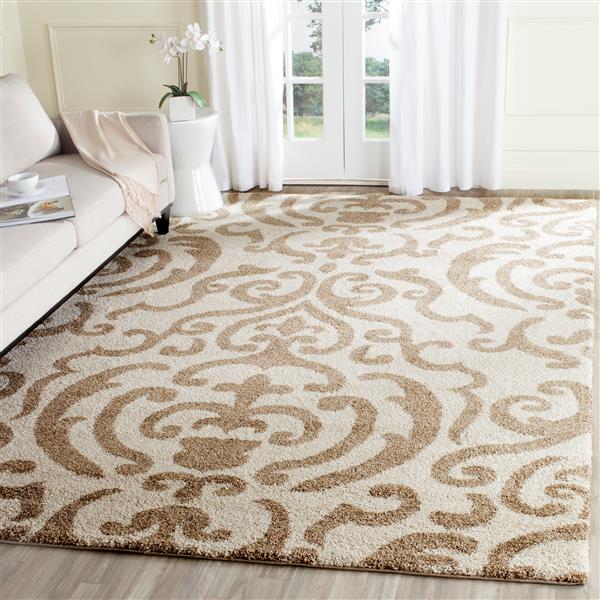 Safavieh Shag Rug - 8-ft 5-in x 12-ft - Cream/Beige