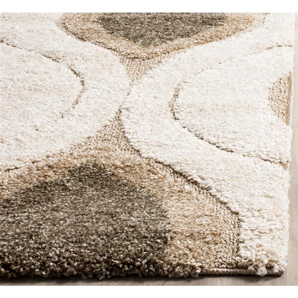 Safavieh Shag Rug - 8-ft 5-in x 12-ft - Cream/Smoke