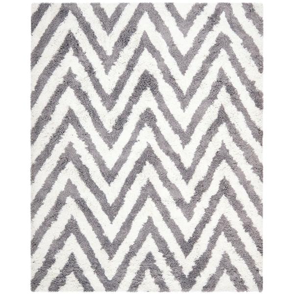 Safavieh Shag Rug - 8-ft 8-in x 12-ft - Ivory/Grey
