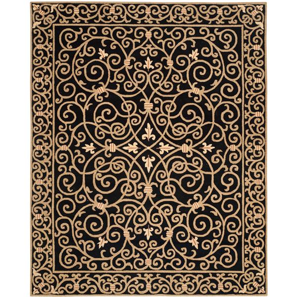 Safavieh Chelsea Rug - 8-ft 8-in x 11-ft 8-in - Black HK11A-9 | RONA