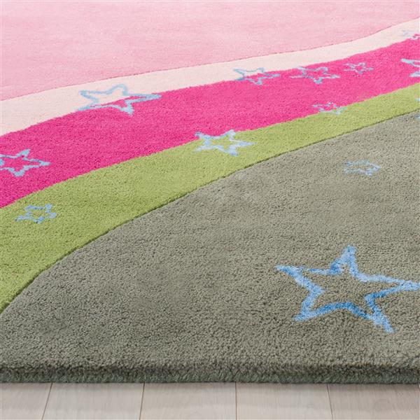 Safavieh Kids Rug - 8-ft x 10-ft - Wool - Pink