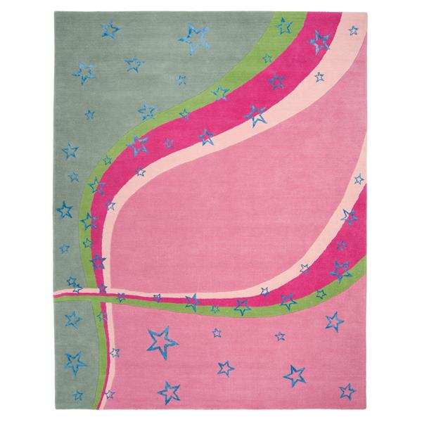 Safavieh Kids Rug - 8-ft x 10-ft - Wool - Pink