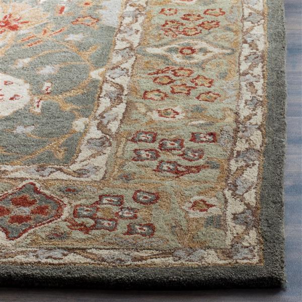 Safavieh Anatolia Floral Rug - 4-ft x 4-ft - Wool - Brown