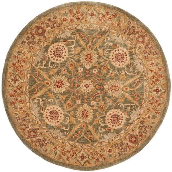 Safavieh Anatolia Floral Rug - 4-ft x 4-ft - Wool - Brown