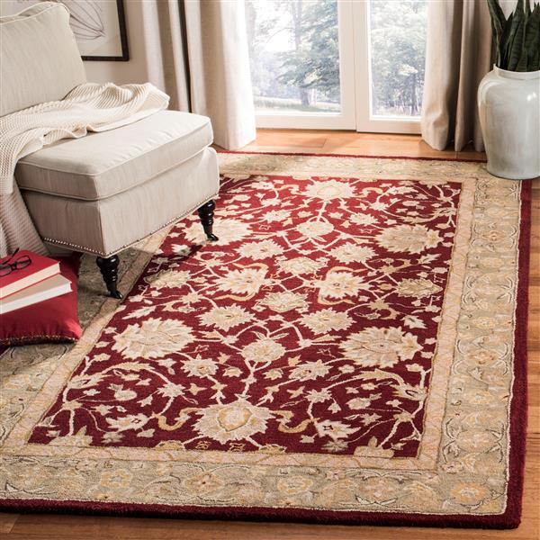 Safavieh Anatolia Floral Rug - 3-ft x 5-ft - Wool - Red