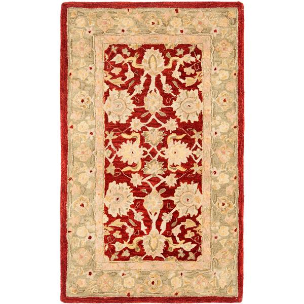 Safavieh Anatolia Floral Rug - 3-ft x 5-ft - Wool - Red