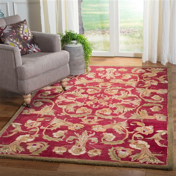 Safavieh Anatolia Floral Rug - 2-ft x 3-ft - Wool - Burgundy