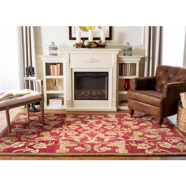 Safavieh Anatolia Floral Rug - 2-ft x 3-ft - Wool - Burgundy