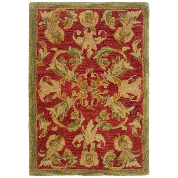 Safavieh Anatolia Floral Rug - 2-ft x 3-ft - Wool - Burgundy