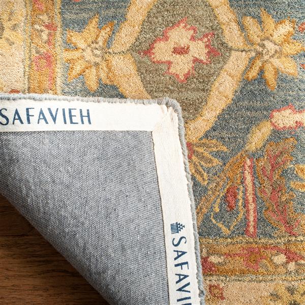 Safavieh Anatolia Floral Rug - 2-ft x 3-ft - Wool - Light Blue