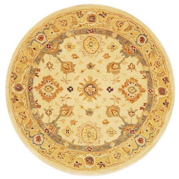 Safavieh Anatolia Floral Rug - 4-ft x 4-ft - Wool - Ivory