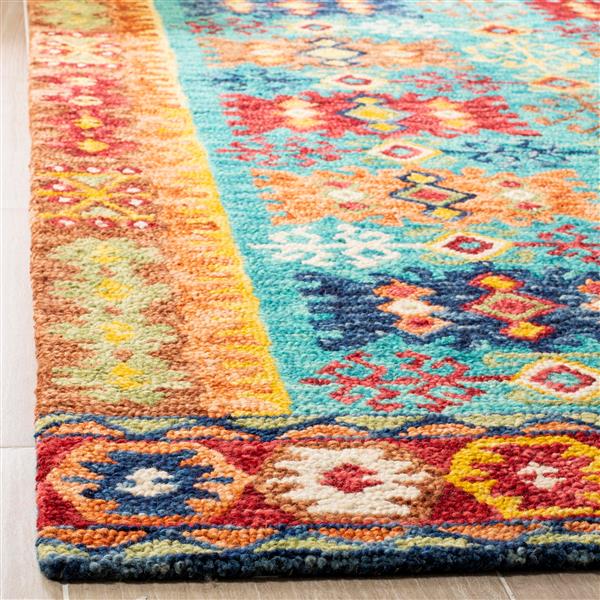 Safavieh Aspen Southwestern Rug - 3-ft x 5-ft - Wool - Blue