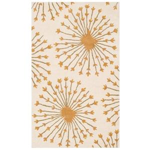 Safavieh Bella Floral Rug - 3-ft x 5-ft - Wool - Gold