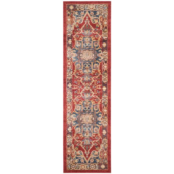 Safavieh Bijar Floral Rug - 2.3-ft x 6-ft - Polypropylene - Red