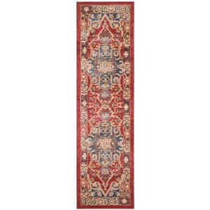 Safavieh Bijar Floral Rug - 2.3-ft x 6-ft - Polypropylene - Red