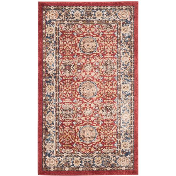 Safavieh Bijar Floral Rug - 3-ft x 5-ft - Polypropylene - Red