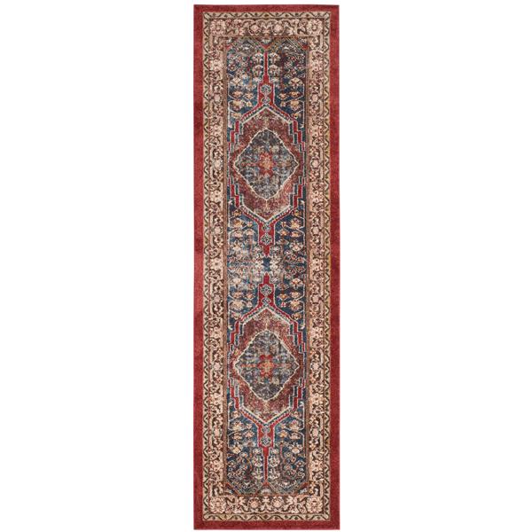 Safavieh Bijar Floral Rug - 2.3-ft x 8-ft - Polypropylene - Blue
